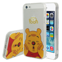 Apple iPhone 5/ 5S/ SE: Coque Housse silicone TPU Transparente Ultra-Fine Dessin animé jolie - Winnie the Pooh