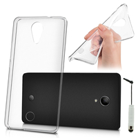 Wiko Tommy: Housse Coque TPU Silicone Gel Souple Translucide Ultra Fine + mini Stylet - TRANSPARENT