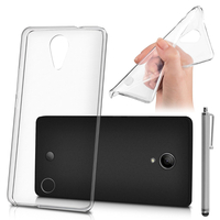 Wiko Tommy: Housse Coque TPU Silicone Gel Souple Translucide Ultra Fine + Stylet - TRANSPARENT