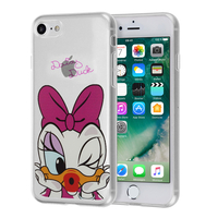 Apple iPhone 7 4.7" (non compatible iPhone 7 Plus 5.5''): Coque Housse silicone TPU Transparente Ultra-Fine Dessin animé jolie - Daisy Duck