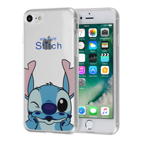 Apple iPhone 7 4.7" (non compatible iPhone 7 Plus 5.5''): Coque Housse silicone TPU Transparente Ultra-Fine Dessin animé jolie - Stitch