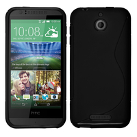 HTC Desire 510: Accessoire Housse Etui Pochette Coque S silicone gel - NOIR