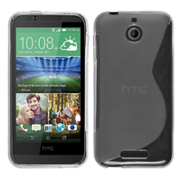 HTC Desire 510: Accessoire Housse Etui Pochette Coque S silicone gel - TRANSPARENT