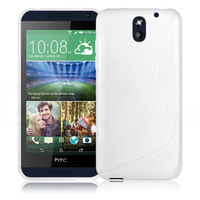 HTC Desire 610: Accessoire Housse Etui Pochette Coque S silicone gel - BLANC