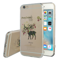Apple iPhone 6/ 6s: Coque Housse silicone TPU Transparente Ultra-Fine Dessin animé jolie - Cerf