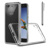 Huawei Honor 5A/ Huawei Y6 II 5.5": Accessoire Housse Etui Coque gel UltraSlim et Ajustement parfait + Stylet - TRANSPARENT