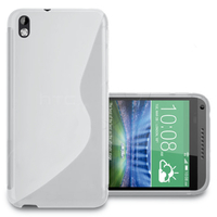 HTC Desire 816/ 816G Dual Sim: Accessoire Housse Etui Pochette Coque S silicone gel - BLANC