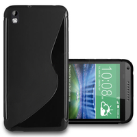 HTC Desire 816/ 816G Dual Sim: Accessoire Housse Etui Pochette Coque S silicone gel - NOIR