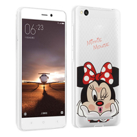 Xiaomi Redmi 3: Coque Housse silicone TPU Transparente Ultra-Fine Dessin animé jolie - Minnie Mouse
