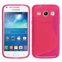 Samsung Galaxy Core Plus G3500/ Trend 3 G3502: Accessoire Housse Etui Pochette Coque S silicone gel - ROSE