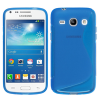 Samsung Galaxy Core Plus G3500/ Trend 3 G3502: Accessoire Housse Etui Pochette Coque S silicone gel - BLEU