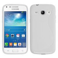Samsung Galaxy Core Plus G3500/ Trend 3 G3502: Accessoire Housse Etui Pochette Coque S silicone gel - BLANC