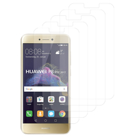 Huawei P8 Lite (2017) 5.2"/ P9 Lite (2017)/ Honor 8 Lite/ Nova Lite/ GR3 (2017) (non compatible Version 2015/ 2016): Lot / Pack de 5x Films de protection d'écran clear transparent