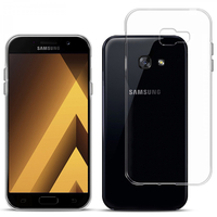 Samsung Galaxy A5 (2017) 5.2" A520F/ A5 (2017) Duos (non compatible Version 2014/ 2015/ 2016): Accessoire Housse Etui Coque gel UltraSlim et Ajustement parfait - TRANSPARENT