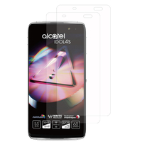 Alcatel Idol 4S 4G 5.5" (non compatible Alcatel Idol 4 5.2"): Lot / Pack de 2x Films de protection d'écran clear transparent