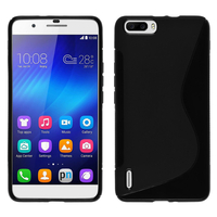 Huawei Honor 6 Plus (non compatible Honor 6X/ Honor 6): Accessoire Housse Etui Pochette Coque S silicone gel - NOIR