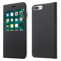 Apple iPhone 7 Plus 5.5" (non compatible iPhone 7 4.7''): Etui View Case Flip Folio Leather cover - NOIR