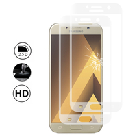 Samsung Galaxy A5 (2017) 5.2" A520F/ A5 (2017) Duos (non compatible Version 2014/ 2015/ 2016): Lot/ Pack de 2 Films en Verre Trempé Bord Incurvé Resistant