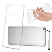 Xiaomi Mi Max 6.44": Accessoire Housse Etui Coque gel UltraSlim et Ajustement parfait + mini Stylet - TRANSPARENT