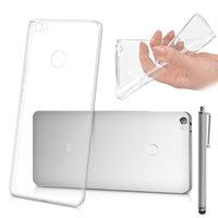 Xiaomi Mi Max 6.44": Accessoire Housse Etui Coque gel UltraSlim et Ajustement parfait + Stylet - TRANSPARENT