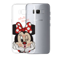 Samsung Galaxy S8 5.8" (non compatible Galaxy S8 Plus 6.2"): Coque Housse silicone TPU Transparente Ultra-Fine Dessin animé jolie - Minnie Mouse