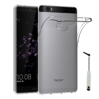 Huawei Honor Note 8/ Honor V8 Max 6.6": Accessoire Housse Etui Coque gel UltraSlim et Ajustement parfait + mini Stylet - TRANSPARENT