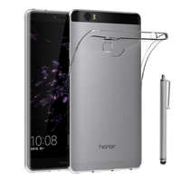 Huawei Honor Note 8/ Honor V8 Max 6.6": Accessoire Housse Etui Coque gel UltraSlim et Ajustement parfait + Stylet - TRANSPARENT