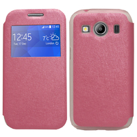 Samsung Galaxy Ace 4 Style LTE SM-G357FZ: Accessoire Coque Etui Housse Pochette Plastique View Case - ROSE