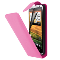 HTC Desire X T328E/ G7X: Accessoire Etui Housse Coque Pochette simili cuir à rabat vertical - ROSE