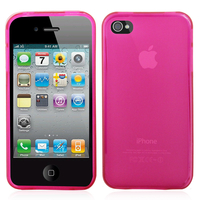 Apple iPhone 4/ 4S/ 4G: Accessoire Housse Etui Pochette Coque silicone gel - ROSE