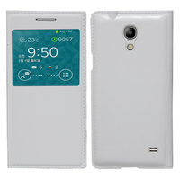 Samsung SM-G3518 Galaxy Core TD-LTE (non compatible SM-386F): Accessoire Coque Etui Housse Pochette Plastique View Case - BLANC