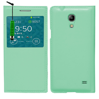 Samsung SM-G3518 Galaxy Core TD-LTE (non compatible SM-386F): Accessoire Coque Etui Housse Pochette Plastique View Case + mini Stylet - VERT