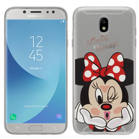 Samsung Galaxy J5 (2017) SM-J750F/DS/ J5 (2017) Duos J530F/DS: Coque Housse silicone TPU Transparente Ultra-Fine Dessin animé jolie - Minnie Mouse