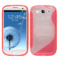 Samsung Galaxy S3 i9300/ i9305 Neo/ LTE 4G: Etui Housse Coque gel support video - ROSE
