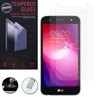 LG X Power2 5.5"/ LG K10 Power/ LG X Charge/ M320G/ X500: Lot / Pack de 2 Films de protection d'écran Verre Trempé