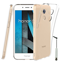 Huawei Honor 6A 5.0": Accessoire Housse Etui Coque gel UltraSlim et Ajustement parfait + mini Stylet - TRANSPARENT