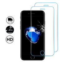 Apple iPhone 7 4.7" (non compatible iPhone 7 Plus 5.5''): Lot/ Pack de 2 Films en Verre Trempé Bord Incurvé Resistant