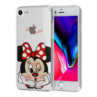 Apple iPhone 8 4.7": Coque Housse silicone TPU Transparente Ultra-Fine Dessin animé jolie - Minnie Mouse