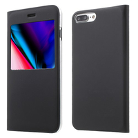Apple iPhone 8 Plus 5.5": Etui View Case Flip Folio Leather cover - NOIR