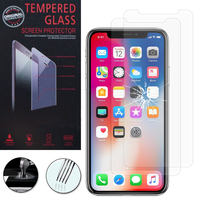 Apple Iphone X 5.8"/ iPhone 10/ iPhone Ten: Lot / Pack de 2 Films de protection d'écran Verre Trempé