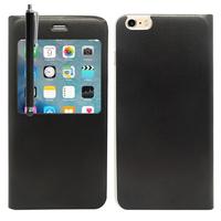 Apple iPhone 6 Plus/ 6s Plus: Etui View Case Flip Folio Leather cover + Stylet - NOIR