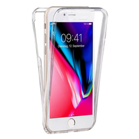 Apple iPhone 8 4.7": Coque Housse Silicone Gel TRANSPARENTE ultra mince 360° protection intégrale Avant et Arrière - TRANSPARENT