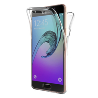 Samsung Galaxy A5 (2016) SM-A510F A510M A510FD A5100 A510Y (non compatible Galaxy A5 (2015)): Coque Housse Silicone Gel TRANSPARENTE ultra mince 360° protection intégrale Avant et Arrière - TRANSPARENT