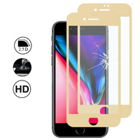 Apple iPhone 8 Plus 5.5": Lot/ Pack de 2 Films en Verre Trempé Bord Incurvé Resistant