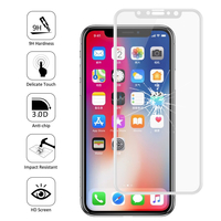 Apple Iphone X 5.8"/ iPhone 10/ iPhone Ten: 1 Film en Verre Trempé Bord Incurvé Resistant