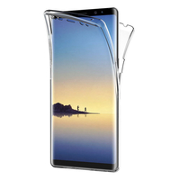 Samsung Galaxy Note 8 6.3"/ Note8 Duos: Coque Housse Silicone Gel TRANSPARENTE ultra mince 360° protection intégrale Avant et Arrière - TRANSPARENT