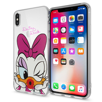 Apple Iphone X 5.8"/ iPhone 10/ iPhone Ten: Coque Housse silicone TPU Transparente Ultra-Fine Dessin animé jolie - Daisy Duck