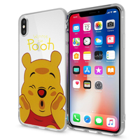 Apple Iphone X 5.8"/ iPhone 10/ iPhone Ten: Coque Housse silicone TPU Transparente Ultra-Fine Dessin animé jolie - Winnie the Pooh