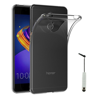 Huawei Honor 6C Pro 5.2"/ Honor V9 Play: Accessoire Housse Etui Coque gel UltraSlim et Ajustement parfait + mini Stylet - TRANSPARENT