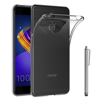 Huawei Honor 6C Pro 5.2"/ Honor V9 Play: Accessoire Housse Etui Coque gel UltraSlim et Ajustement parfait + Stylet - TRANSPARENT